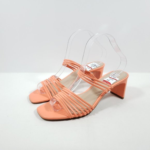 BP Brittany Strappy Slide Sandal - Coral 8M - Picture 1 of 4
